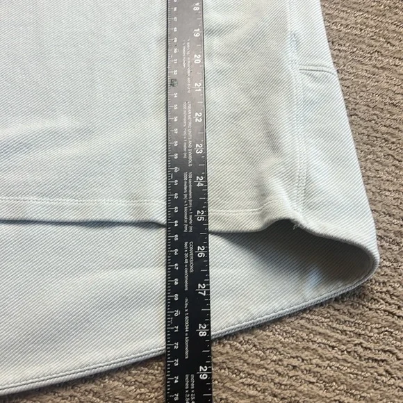 Eileen Fisher Organic Cotton Pastel blue high low sweater SZ M - Picture 8 of 9